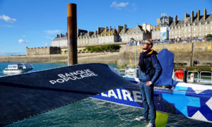 Visite du Maxi Trimaran Banque Populaire avant la Route du Rhum