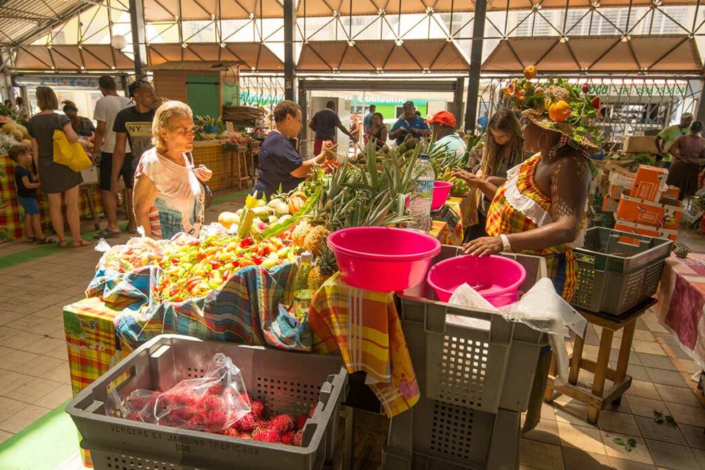 Le marché couvert de Fort-de-France