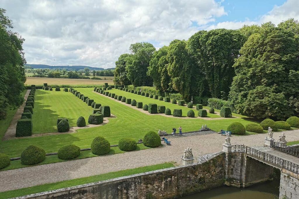 jardins à la française du chateau de Haroué